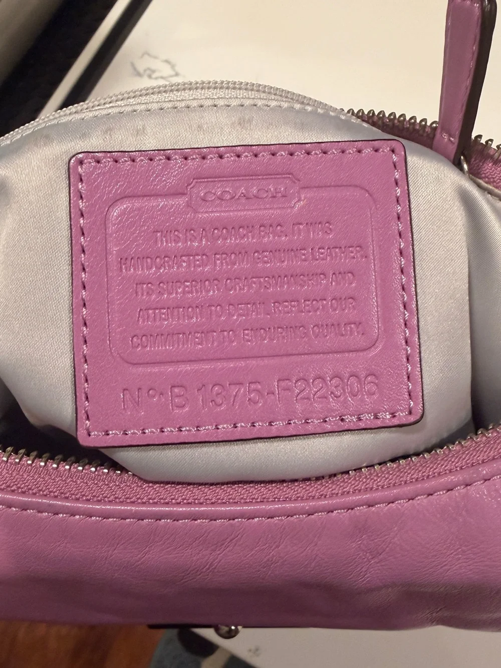 Coach 2013 Purple Kristin Hobo Shoulder Bag